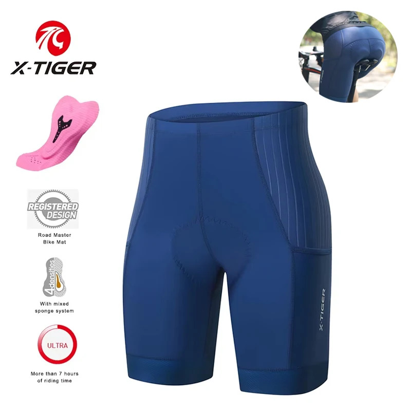 Mountain Biking Pants Women - X-TIGER Women's Cycling Shorts Bib Shorts