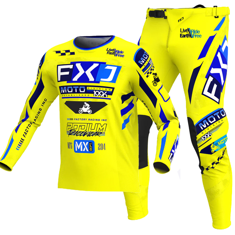 Mountain Biking Videos - NEW FXJ yellow enduro motocross gear