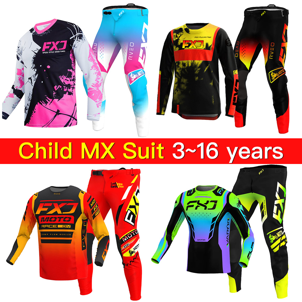 Motocross Gear Set for Kids 20 - Mountain Biking Videos 评论和价格