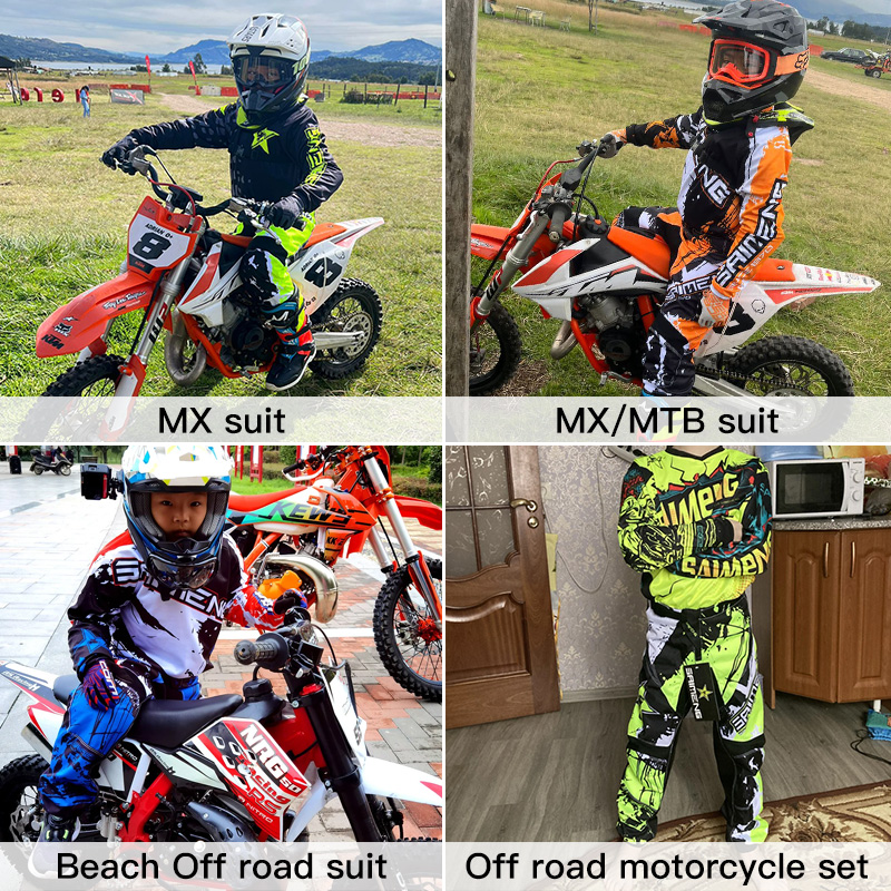 Motocross Gear Set for Kids 20 - Mountain Biking Videos 评论和价格