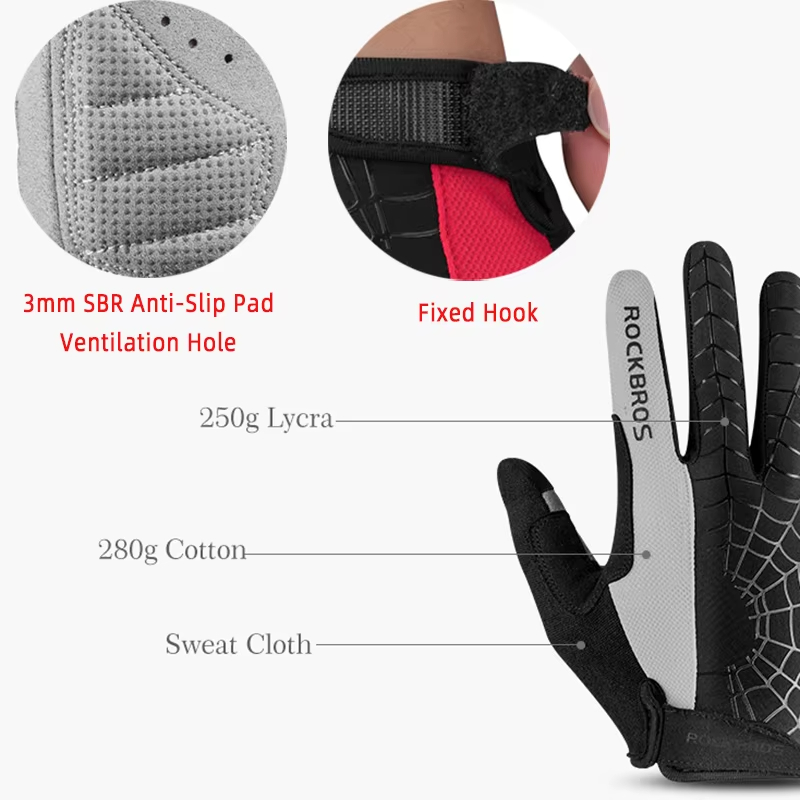 ROCKBROS Spring Cycling Gloves - Mountain Biking Gear For Men 评论和价格