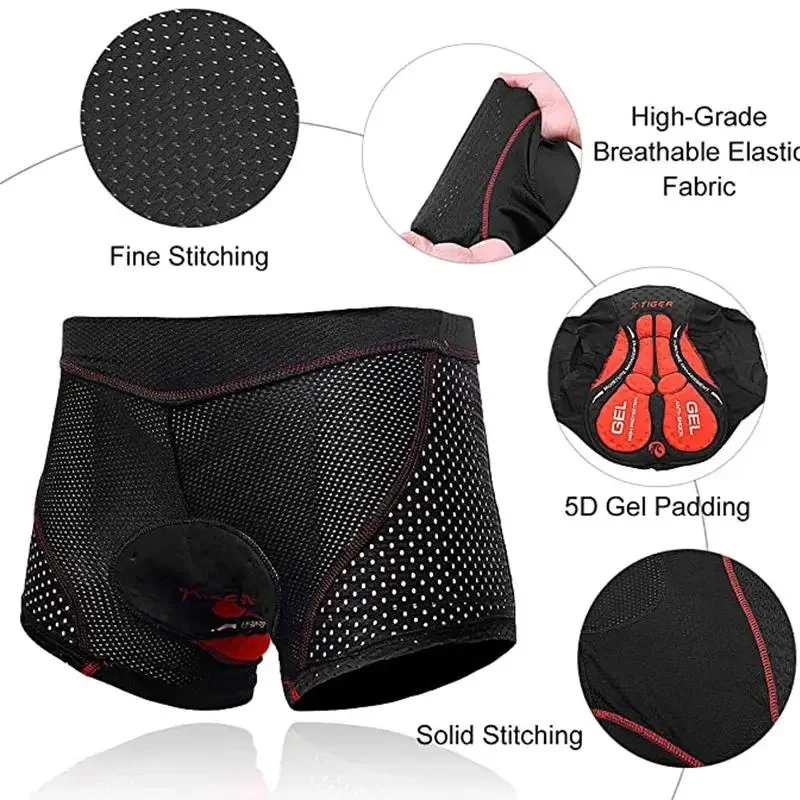 X-TIGER Men's Cycling Underwea - Mountain Biking Underwear 评论和价格